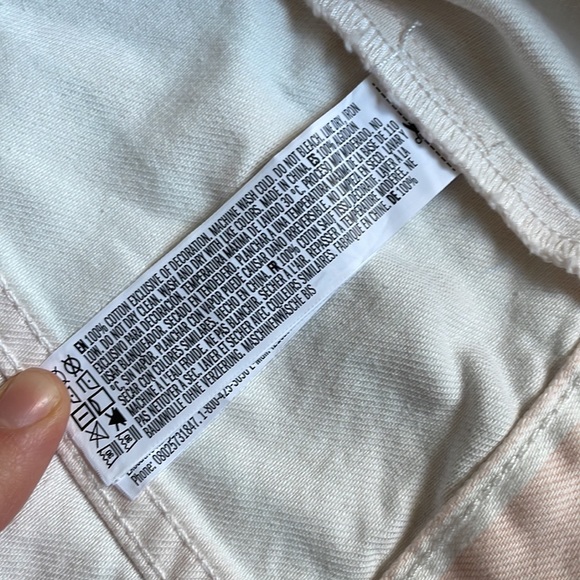 NWOT Pink striped denim jacket - Picture 4 of 4
